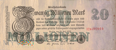 Duże zdjęcie Niemcy - 20 000 000 marek (1923)