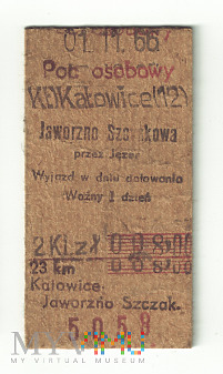 Bilet Katowice - Jaworzno Szczakowa