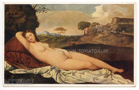 Giorgione - Venus śpiąca na tle pejzażu