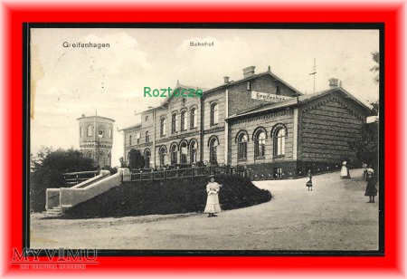 GRYFIN Greifenhagen Dworzec kolejowy