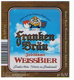 franken bräu jubiläums weissbier