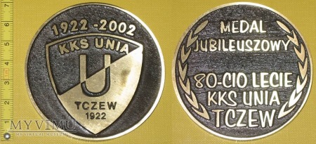 Medal kolejowy - sportowy KKS Unia Tczew