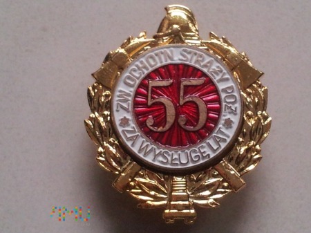 Odznaka Za Wysługę 55 Lat ZOSP lakierowana