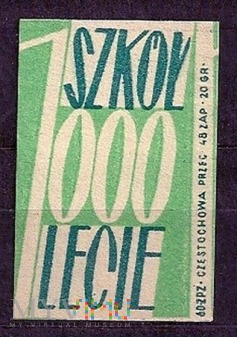1000 szkół 1000 lecie.1.1960.Częstochowa.