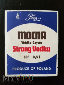 Wódka Mocna czysta Strong Vodka 50 % - Etykieta