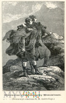 Mickiewicz z Odyńcem przy Wezuwiuszu