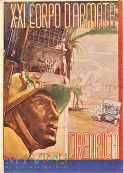 Cyrenajka 1940 - okupacja włoska-kartka pocztowa.