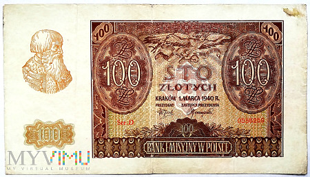 Polska 100 zł 1940