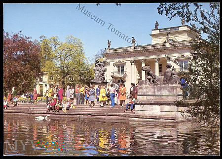 Warszawa - Łazienki - Pałac od frontu - 1986