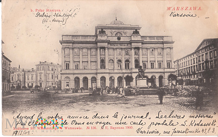 Były pałac Staszyca Warszawa