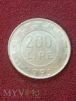 Włochy- 200 lirów 1995 r.