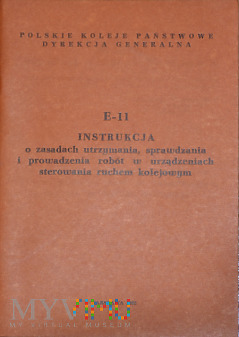 E11-1992 Instrukcja o utrzymaniu urządzeń srk