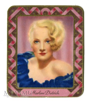 Duże zdjęcie Marlene Dietrich GARBATY Papierosy KurMark 1934