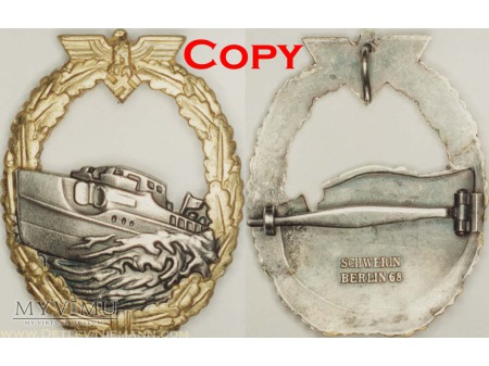 Odznaka dla Załóg Torpedowców i Patrolowców wzór I