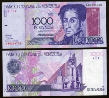 Venezuela - P 82 - 1000 Bolivares - 1998