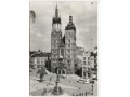 Kraków - Rynek - Kościół Mariacki - 1960
