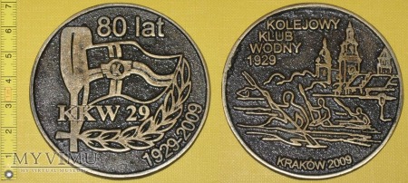Medal kolejowy - sportowy KKW Kraków