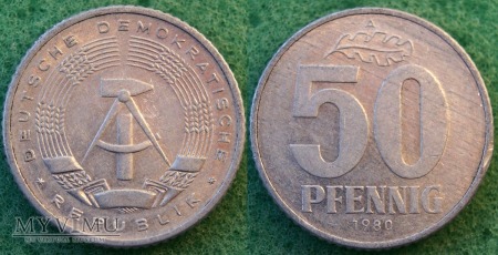 Niemcy, 50 PFENNIG 1980