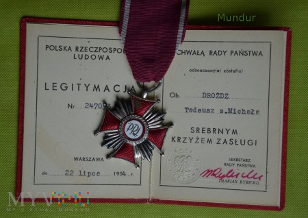 Krzyż Zasługi PRL