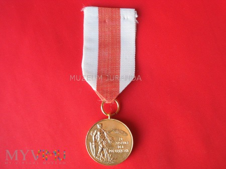 Duże zdjęcie Medal Za Zasługi dla Pożarnictwa - złoty