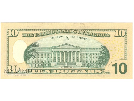 10 USD 2004 FEDERAL RESERVE NOTE