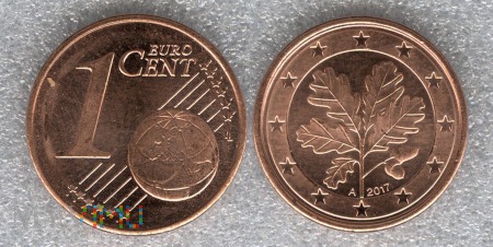 1 EURO CENT 2017 A
