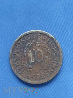 10 Reichspfennig 1935 rok