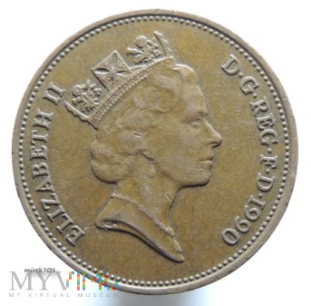 Duże zdjęcie 2 pensy 1990 Elizabeth II Two Pence