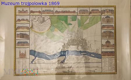 mapa Warszawy z 1772 roku