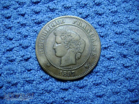 FRANCJA 5 centimes 1897