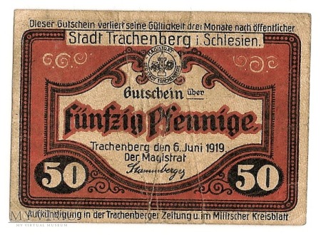 Trachenberg-Zmigrod 50 Pfennige
