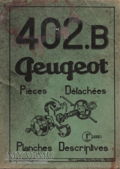 Peugeot 402.B Ilustrowany katalog części.