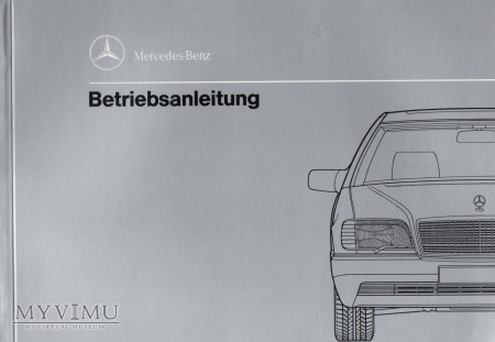 Duże zdjęcie Mercedes W140 300 400 500. Instrukcja z 1991 r.