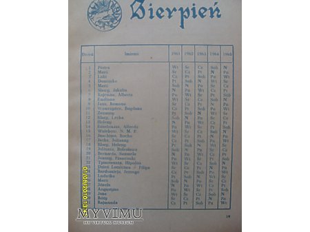 Duże zdjęcie Tysiąc lat Przrmyśla-kalendarz 1961-65.