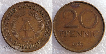 Niemcy, 20 pfennig 1983