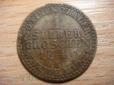 1 Silbergroschen - 1847, A - Księstwo Lippe