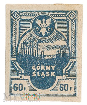 Powstańczy znaczek pocztowy- 1921- 60 fenigów