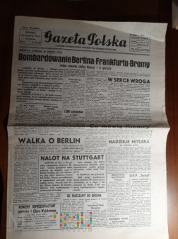 Gazeta Polska z 28 listopada 1943 Bliski Wschód