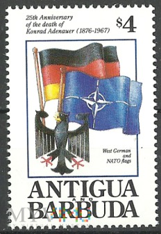West German and NATO flags.