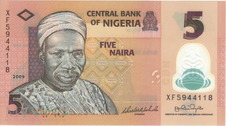 NIGERIA 5 NAIRA 2009 XF5944118