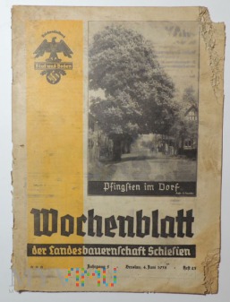Wochenblatt der Landesbauernschaft Schlesien 1938