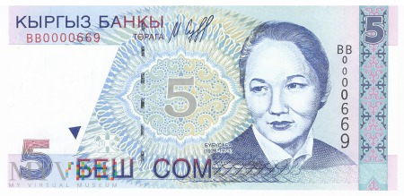 Kirgistan - 5 somów (1997)