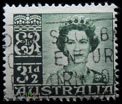 Australia 3 1/2d Elżbieta II