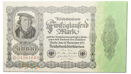 Niemcy - 50 tys. mark, 1923r.