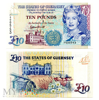 10 Pounds 2015 (F600543) Guernsey