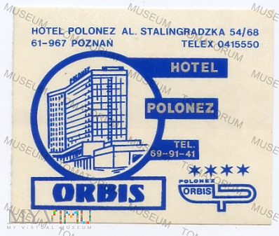 Duże zdjęcie Poznań - "Polonez" Hotel Orbis