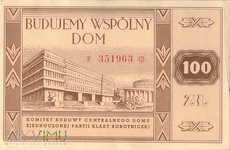 Polska (PZPR) - 100 złotych (1948)