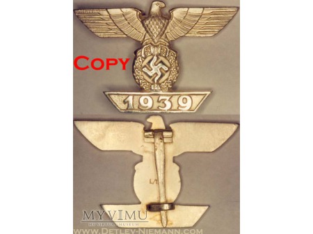 1939 Szpanga do Krzyża Żelaznego 1 Klasy 1914