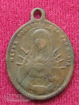 Stary medalik z MB Bolesną