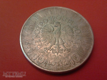 10 złotych 1936 Józef Piłsudski.